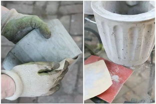 生火方式DIY转载 创意手工 北欧风水泥花盆 