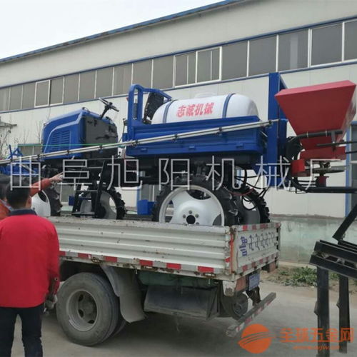 直销四轮自走式打药机 打药撒肥一体机农用电动喷雾器定制